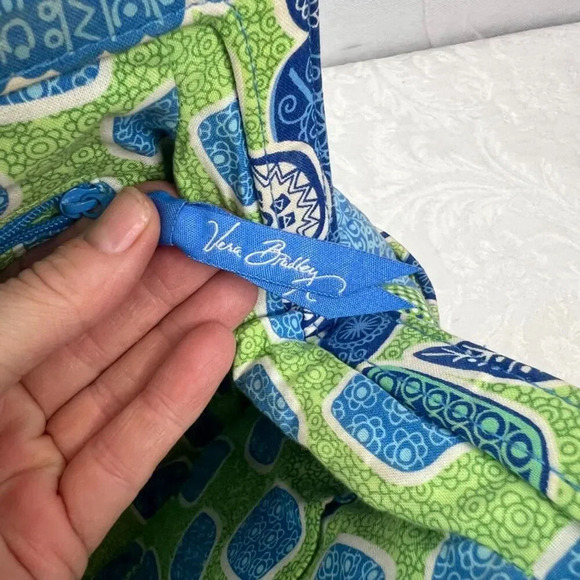 Vera Bradley "Doodle Daisy" Frame Purse Blue Floral Medium Size - Picture 10 of 10